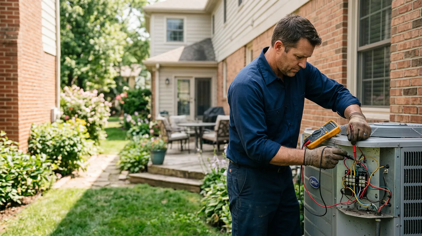 HVAC technician working near Cabot, AR